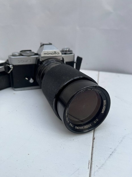 Minolta XD5 XD 5 analóg filmes fényképezögép objektív Soligor 1:3.5