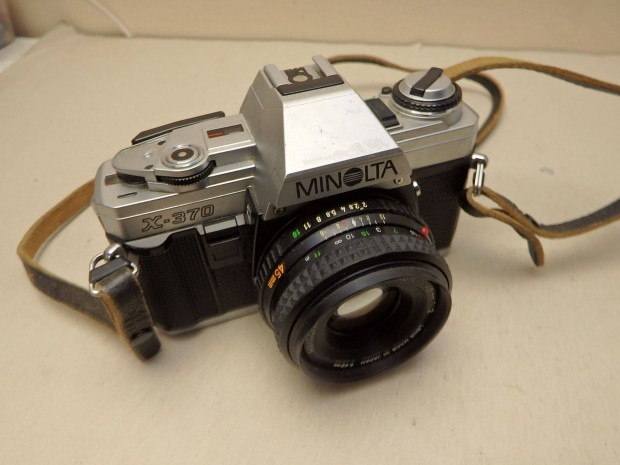 Minolta X-370 Rgi Fnykpezgp Retro MD Rokkor 45 MM Objektv