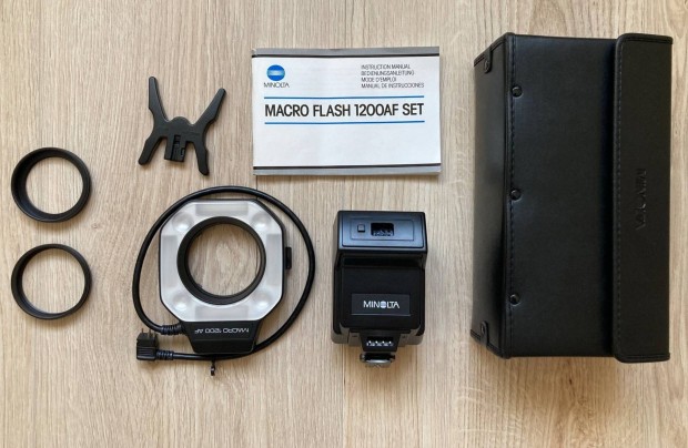 Minolta macro flash 1200AF körvaku