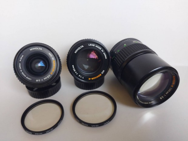 Minolta objektívek gyűjteményből