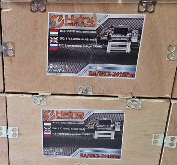 Minőségi 5500 KG 12V elektromos csörlő, HA-Wcx-2418Pro
