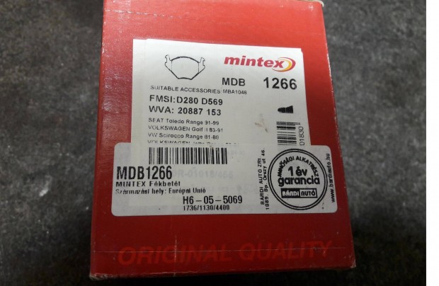 Mintex MDB1266 els fkbett kszlet Seat / Volkswagen