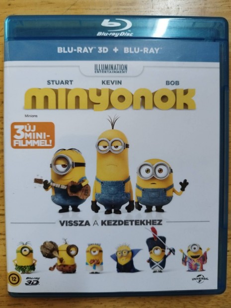 Minyonok 3D + 2D jszer blu-ray 