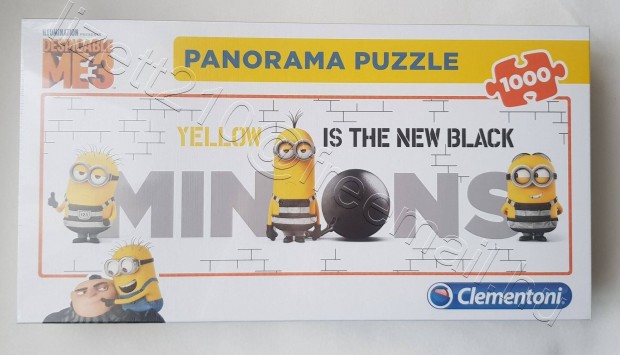 Minyonok puzzle 1000 db-os panorma Yellow is the new black