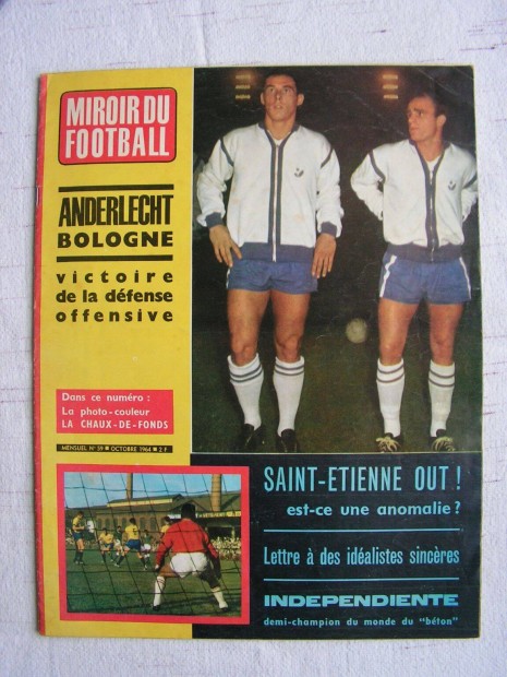 Miroir du football francia foci hetilap 1964 okt s 1965 mrc sz