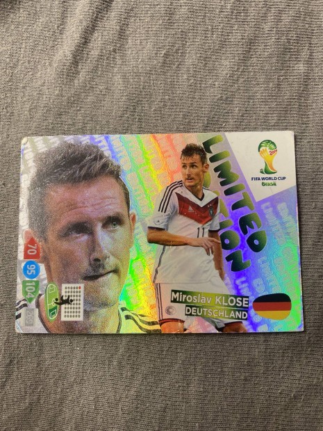 Miroslav Klose 2014 Panini Limited Edition Focis Krtya