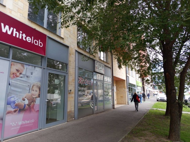 Miskolc Pl�za mellett reprezentat�v helyen kirakatos �zlethelyis�g !