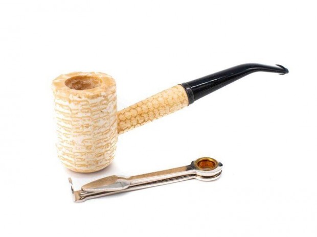 Missouri Meerschaum Corn Cob Washington kukorica pipa hajlított szárra