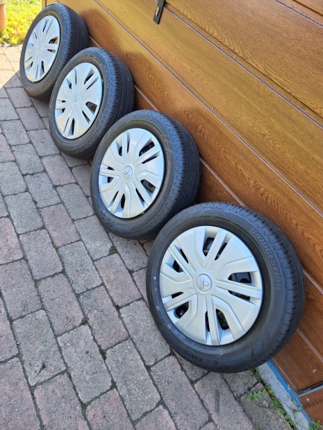 Mitsubishi 4x100 14" acélfelni nyári gumi tpms space star