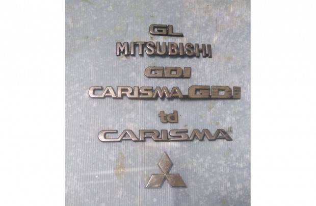 Mitsubishi Carisma GDi GL TD felirat logo emblma