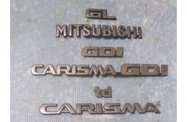 Mitsubishi Carisma GDi GL TD felirat logo emblma
