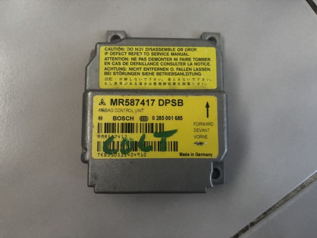 Mitsubishi Colt VI légzsák vezérlő modul 0285001685