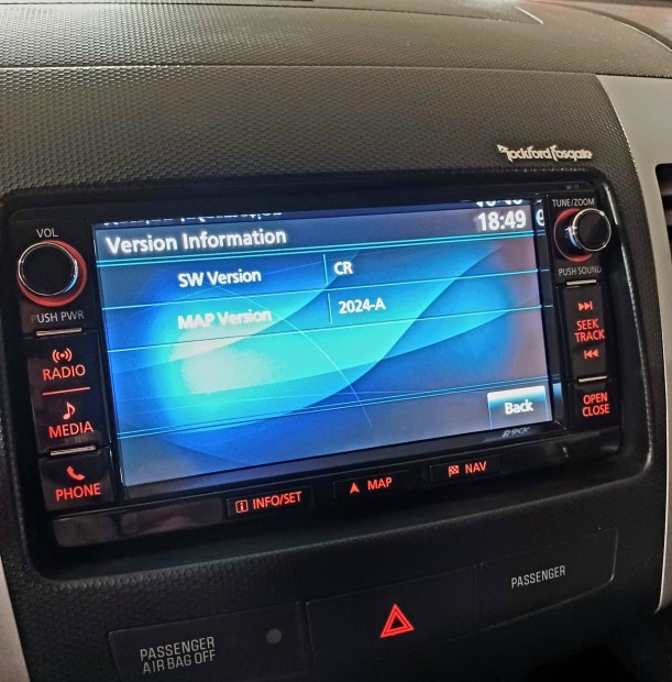Mitsubishi III, Peugeot 4008, Citroën aircross, Navigáció frissítése