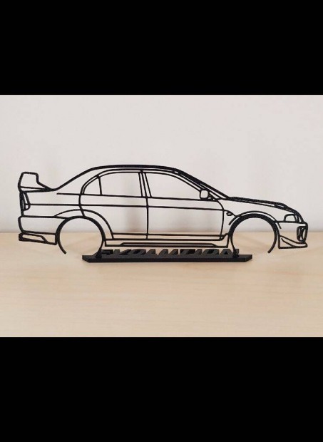 Mitsubishi Lancer Evolution V asztali modell, dekorci