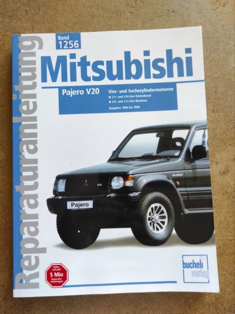 Mitsubishi Pajero V20 javítási karbantartási könyv