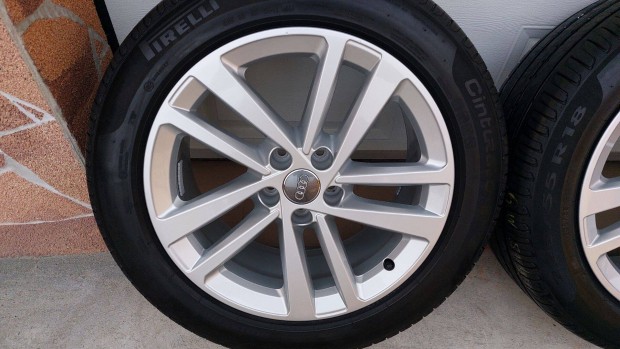 Mmm Gyári, Audi A6 4K C8 18"alufelni újszerű nyári gumik Agy 66.5