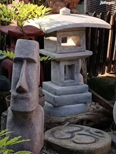 Moai 76cm Egzotikus kerti szobor tiki Minőségi Fagyálló műkő