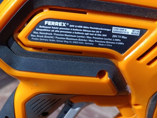 Mobil Akkus Magasnyomású Mosó Ferrex Bárhol használható!
