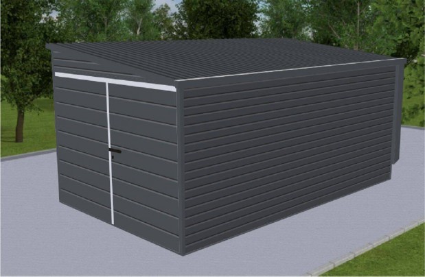 Mobilgarázs, Mobilépület, 2,5 x 7,5m T55m Prémium, ingyenes szállítás
