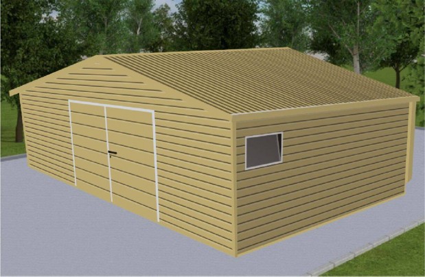 Mobilgarázs, Mobilépület, 7x8 m, 62mT Prémium, ingyenes szállítás, sze