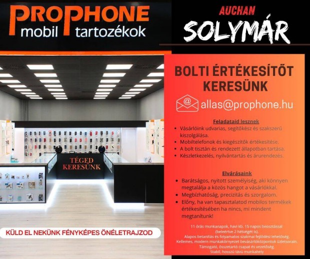 Mobiltelefonos �zlet Elad�t keres