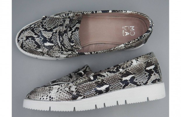 Moda IN Pelle vajpuha bőr loafer, 41 -es Széles fazonú