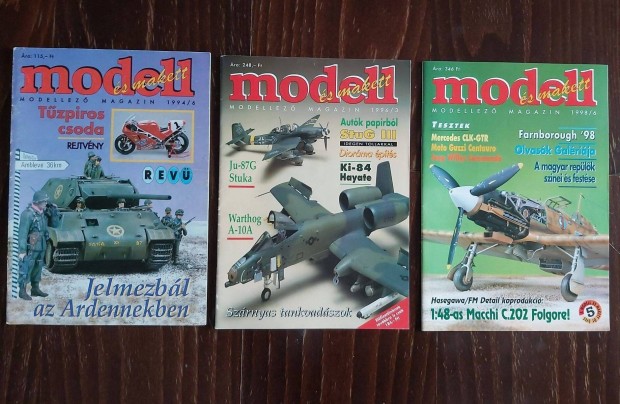 Modell s makett magazin (1994/6. - 1996/3.- 1998/6.)