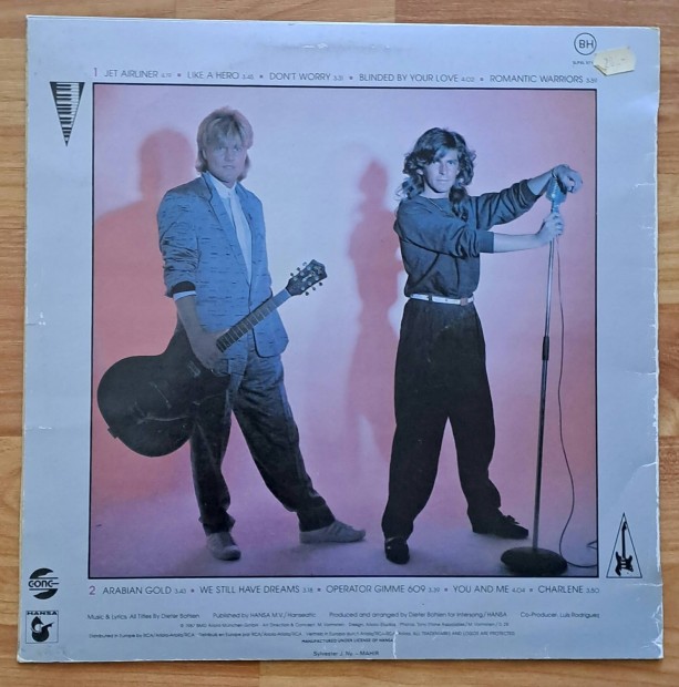 Modern Talking 5. bakelit lemeze újszerű állapotban
