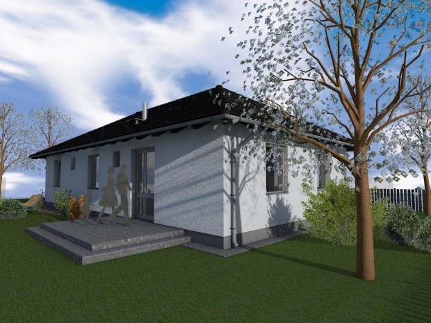 Modern, egyszintes �j �p�t�s� ikerh�z Maroshegy kertv�ros�ban