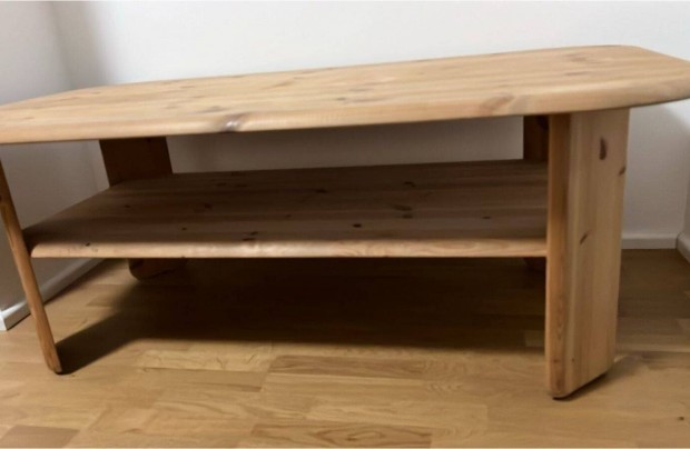 Modern, natr szn tmr fa dohnyz asztal 120x80 cm