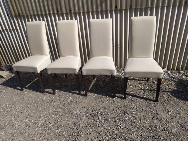 Modern fehér IKEA étkező székek