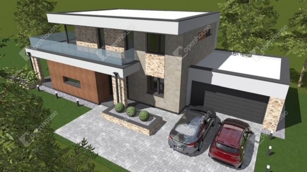 Modern kialak�t�s� �j �p�t�s� csal�di h�zak.