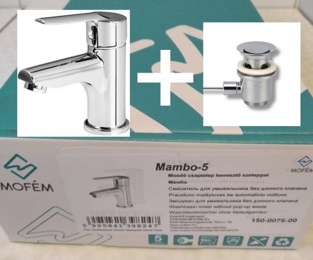 Mofm Mambo 5 Mosd csaptelep 150-0076-00 Leereszt szeleppel