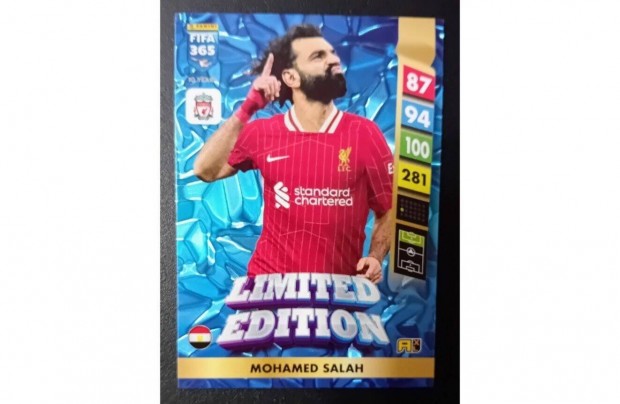 Mohamed Salah Liverpool Limited Edition focis krtya Panini FIFA 2025