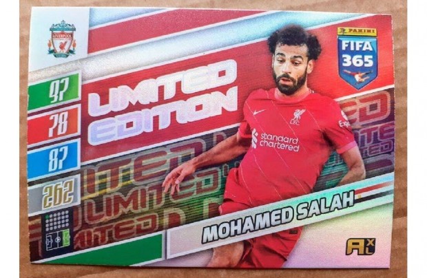 Mohamed Salah Liverpool XXL focis krtya Panini 2022 Update