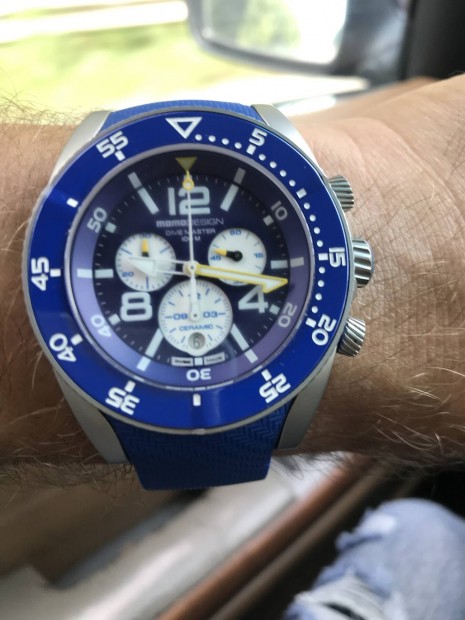 Momo Desing Mod Dive Master Sport Crono Silicone Blu Sub Ora