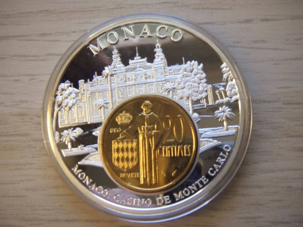 Monaco Nagy-méretű Emlékérem 1995 + Tanúsítvány