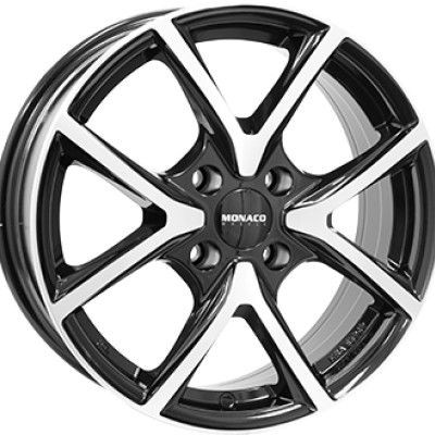 Monaco Wheels CL2 Fényes fekete Polírozott 6,5X16 4X108 ET38 CB65,1 |