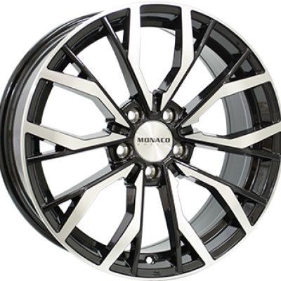 Monaco Wheels GP5 Fnyes fekete Polrozott 8X19 5X114,3 ET40 CB67,1 |