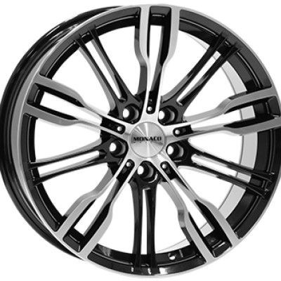 Monaco Wheels GP8 F�nyes fekete Pol�rozott 9X19 5X120 ET20 CB72,6 |