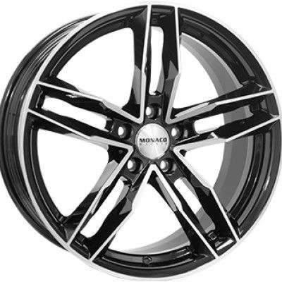Monaco Wheels RR8M Fényes fekete Polírozott 8X18 5X112 ET45 CB66,5 |