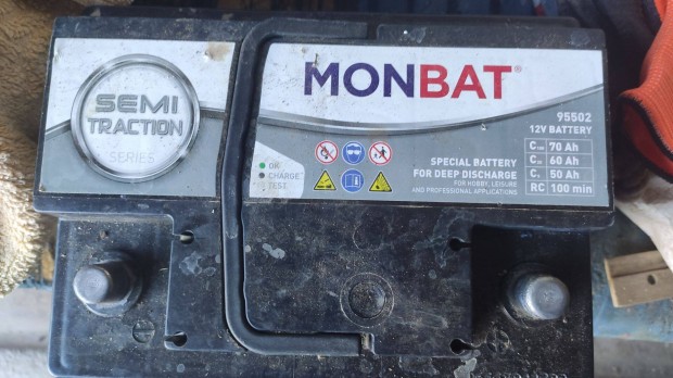 Monbat Semi Traction munka akkumulátor 70Ah