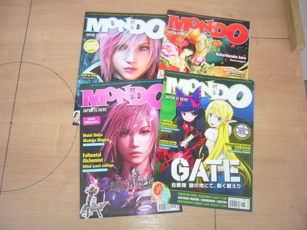 Mondo Anime / Manga magazin 4 db