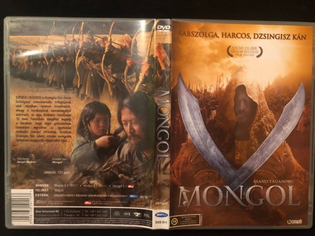 Mongol DVD (karcmentes, Asano Tadanobu)