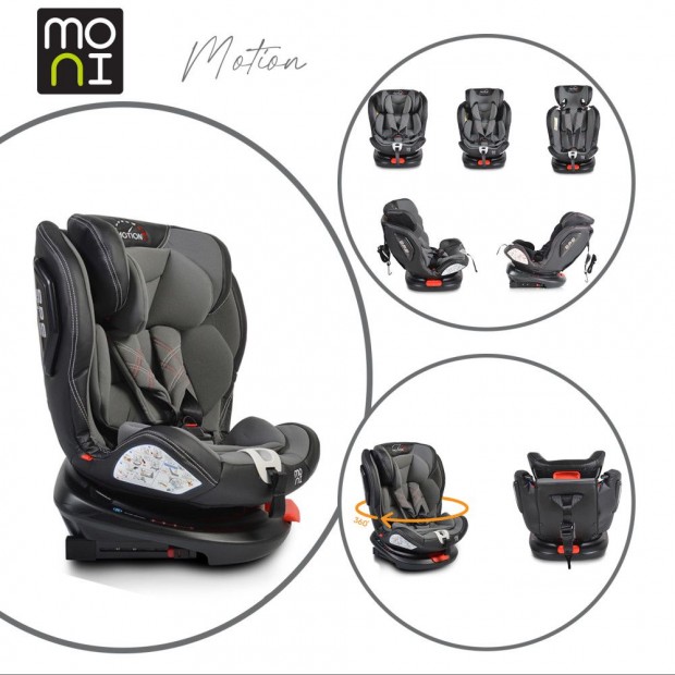 Moni Motion autsls 360 Isofix-  Szrke