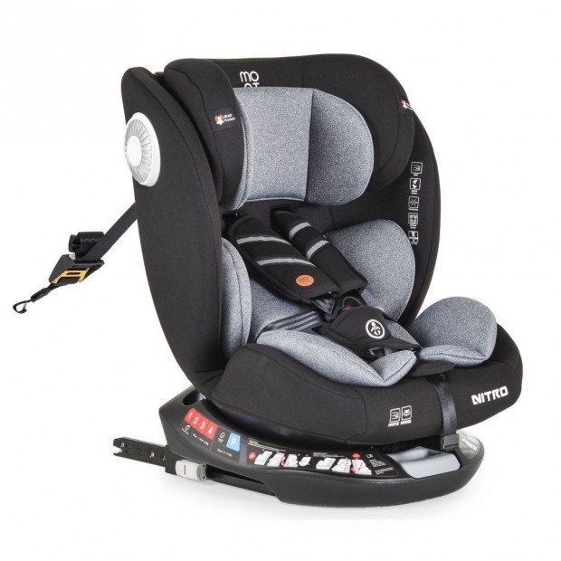 Moni Nitro 0-36 kg ISOFIX biztonsgi autsls 360 fokban elfordtha