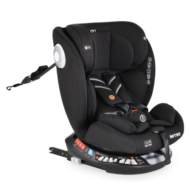 Moni Nitro 0-36 kg ISOFIX biztonsgi autsls 360 fokban elfordtha