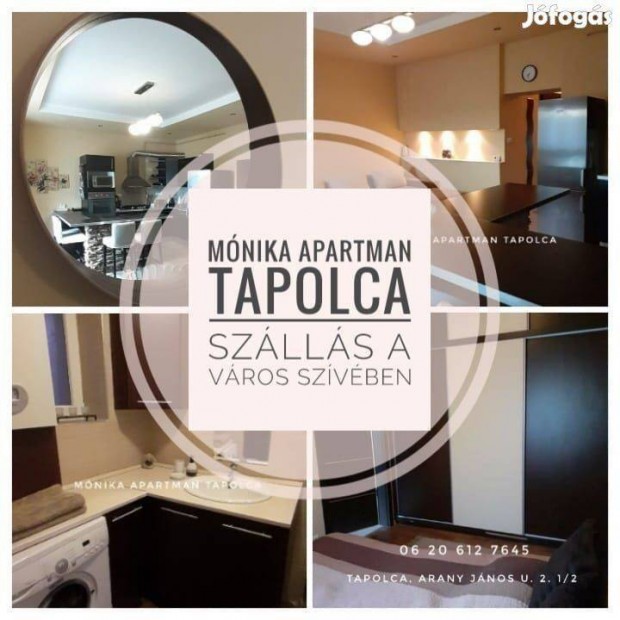 Mónika Apartman Tapolca- Szállás a Város Szívében