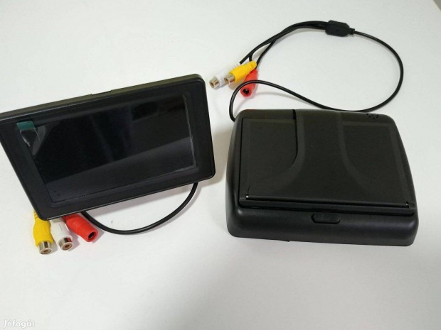 Monitor TFC LCD 4,3" Tolatókamera Felnyíló vagy Talpas tolató kamera