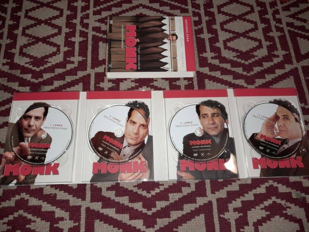 Monk Flgos nyomoz 4. vad 4 lemezes DVD teljes negyedik vad